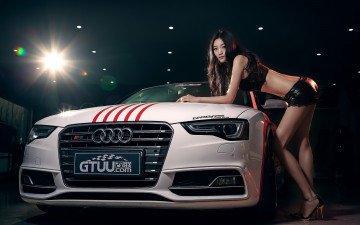 Картинка автомобили -авто+с+девушками азиатка автомобиль фон взгляд девушка