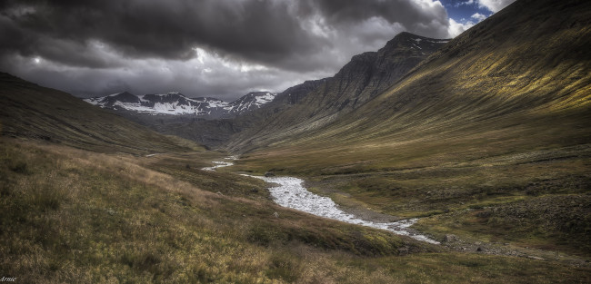 Обои картинки фото природа, горы, небо, облака