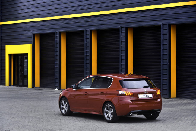 Обои картинки фото автомобили, peugeot, 2015г, t9, gt, line, za-spec, 308