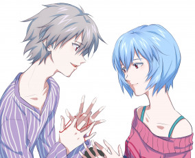 Картинка аниме evangelion евангелион