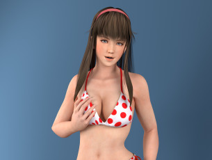 Картинка 3д+графика аниме+ anime фон взгляд девушка