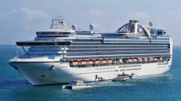 Картинка ms+crown+princess корабли лайнеры круиз лайнер
