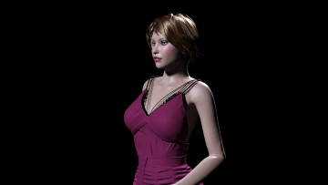 Картинка 3д+графика люди+ people фон взгляд девушка