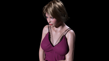 Картинка 3д+графика люди+ people фон взгляд девушка