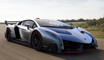 Картинка lamborghini+veneno автомобили 3д lamborghini car supercar veneno синий движение