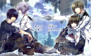 Картинка аниме norn9 пистолет пары