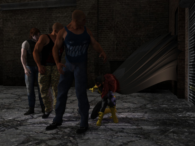 Обои картинки фото 3д графика, фантазия , fantasy, взгляд, фон, супермен, парни, batgirl, девушка