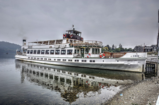 Обои картинки фото mv swan, корабли, теплоходы, прогулочное, судно