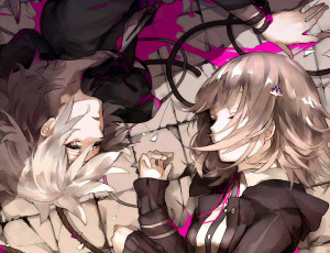 Картинка аниме danganronpa двое