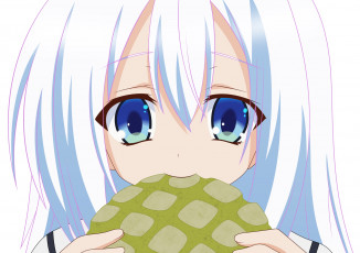 Картинка аниме unknown +другое фон взгляд девушка