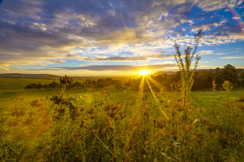 Картинка природа восходы закаты простор