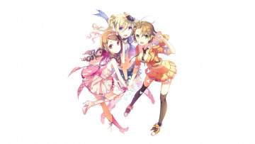 Картинка аниме idolm@ster фон взгляд девушки