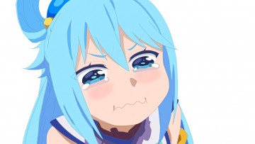 Картинка аниме kono+subarashii+sekai+ni+shukufuku+wo фон взгляд девушка