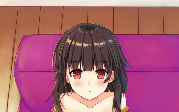 Картинка аниме kono+subarashii+sekai+ni+shukufuku+wo фон взгляд девушка