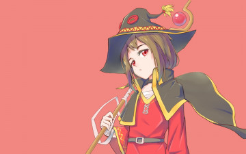 Картинка аниме kono+subarashii+sekai+ni+shukufuku+wo фон взгляд девушка