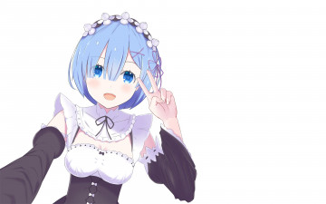 Картинка аниме re +zero+kara+hajimeru+isekai+seikatsu фон взгляд девушка