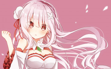 Картинка аниме re +zero+kara+hajimeru+isekai+seikatsu девушка фон взгляд