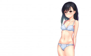 Картинка аниме unknown +другое фон взгляд девушка