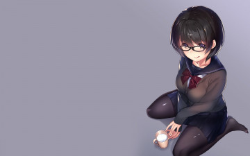 Картинка аниме unknown +другое взгляд девушка фон