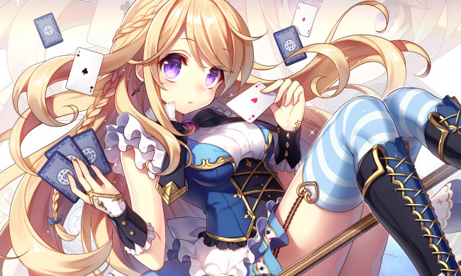 Обои картинки фото аниме, unknown,  другое, фон, взгляд, девушка