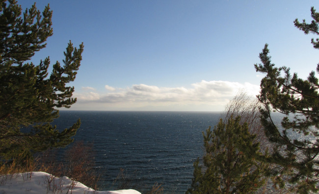 Обои картинки фото байкал, природа, реки, озера, вид, зима, вода, озеро