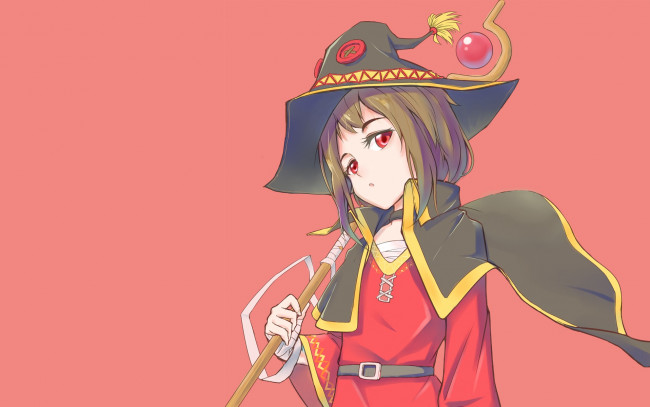 Обои картинки фото аниме, kono subarashii sekai ni shukufuku wo, фон, взгляд, девушка