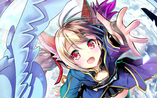 Обои картинки фото аниме, sword art online, девушка, взгляд, фон