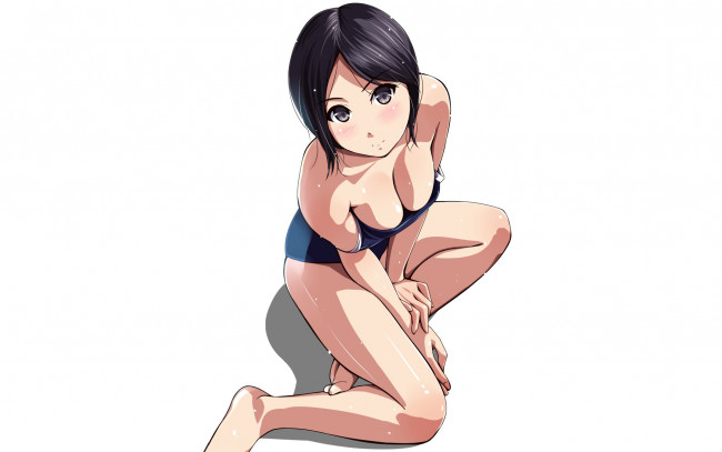 Обои картинки фото аниме, unknown,  другое, девушка, взгляд, фон