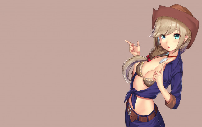 Обои картинки фото аниме, unknown,  другое, взгляд, девушка, фон