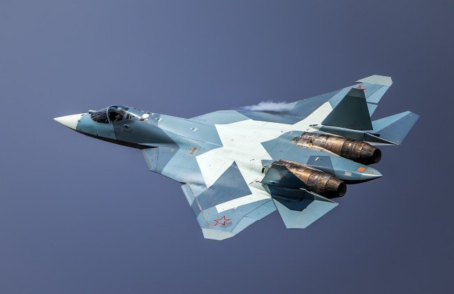 Обои картинки фото t-50 pak-fa, авиация, боевые самолёты, истребитель
