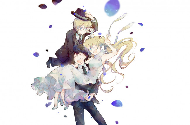 Обои картинки фото аниме, kekkai sensen, двое