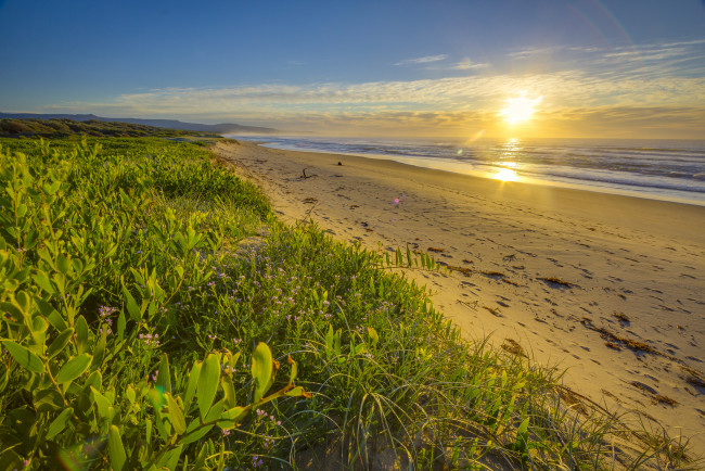 Обои картинки фото природа, восходы, закаты, простор