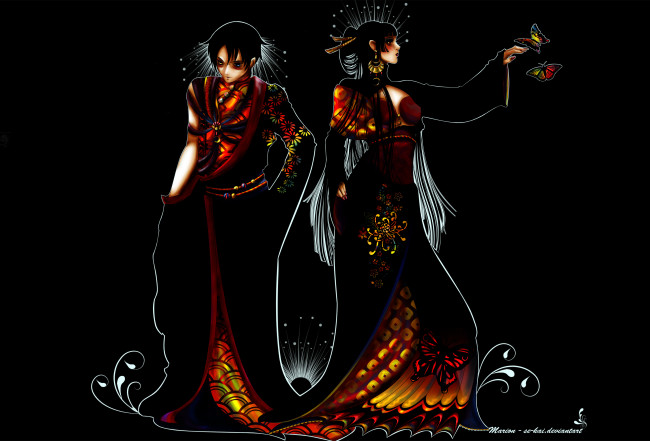 Обои картинки фото аниме, xxxholic, девушка, парень