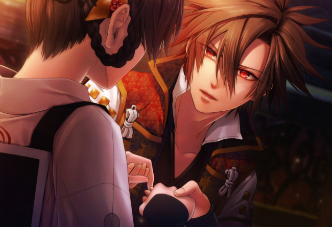 Обои картинки фото аниме, toki no kizuna, двое