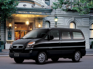 Картинка автомобили jac фонари черный микроавтобус гостиница здание refine ii