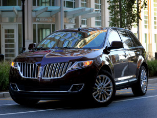 Картинка автомобили lincoln здание дом mkx линкольн бордовый