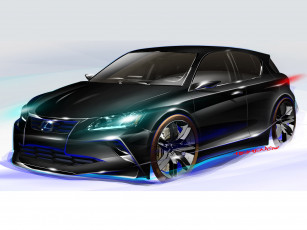 Картинка автомобили рисованные лексус черный тюнинг