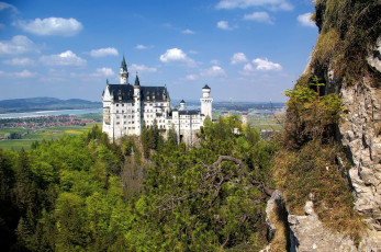 Картинка города замок+нойшванштайн+ германия castle neuschwanstein
