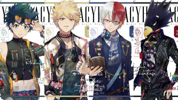 Картинка аниме boku+no+hero+academia парни