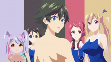 Картинка аниме musaigen+no+phantom+world девушки парень