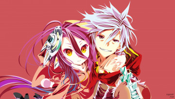обоя аниме, no game no life, двое