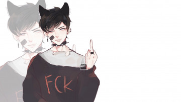 Картинка аниме животные +существа неко