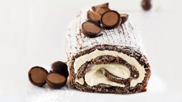 Картинка еда пирожные +кексы +печенье бисквитный рулет