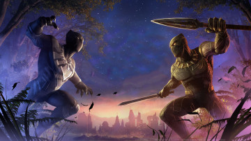 Картинка рисованное кино black panther