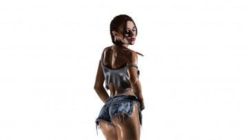 Картинка рисованное люди фон девушка