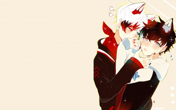 Картинка аниме животные +существа парни