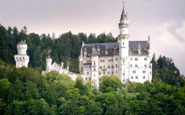 Картинка города замок+нойшванштайн+ германия castle neuschwanstein