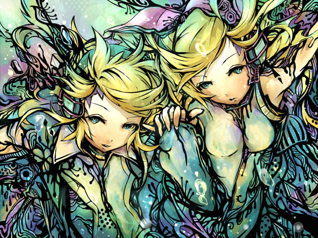 Обои картинки фото аниме, vocaloid, вокалоид