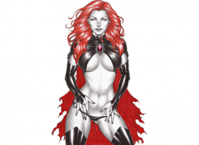 Обои картинки фото рисованное, комиксы, девушка, фон, взгляд, униформа