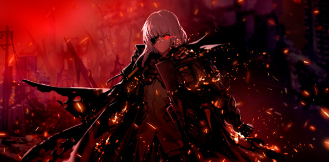 Обои картинки фото аниме, girls frontline, девушка